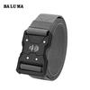 Cinturón de Lona de Alta Elasticidad Baluma Cinturón Táctico de Nailon para Hombre Cinturón de Hebilla de Moda Cinturón Versátil para Pantalones