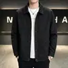 Estilo Nuevo Primavera y Otoño Chaqueta de Solapa para Hombre Moda Casual Ropa de Trabajo Versátil Corta Holgada Moderna Abrigo Superior Juvenil