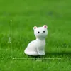 Miniaturas realistas de capivara e raposa para micro-paisagens, acessórios de decoração DIY, pequenos ornamentos requintados