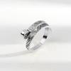 Anillo de Pavo Real Vintage de Venta Caliente Transfronteriza Anillo de Gato Geométrico Anillo de Fénix Abertura Crochet con Línea Anillo Artefacto