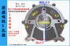 Accesorios para Vehículos Eléctricos Carcasa del Motor Cubierta del Motor Ventilador del Motor Barril del Motor Barril del Motor Diferencial Totalmente de Aluminio Paleta de Viento Cubierta de Viento