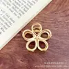 Grampo de Flor Vazada Flor de Ameixa Transfronteiriço Médio Metal Presilha de Tubarão Versátil Elegante Grampo de Nuca Penteado Penteado