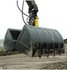 Dragagem de Rio Caçamba Tipo Concha Equipamento Escavadeira Caçamba Movimentação de Terra Caçamba Concha Rotativa Hidráulica Atacado