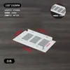 Cubierta decorativa de malla para orificio de ventilación de puerta de gabinete para armario, zapatero, radiador de gas, tatami rectangular de aleación de aluminio