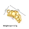 Aço Inoxidável Eletrodepositado a Vácuo em Ouro 18K Pingente de Croissant Pulseira DIY Feita à Mão Colar Acessórios de Joias Pingente Charme