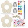 Comedero de pájaros de madera de Amazon para alimentar e hidratar, Comedero colgante con forma de flor, Juguete de manualidades para pintar DIY para niños