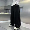 Calça de moletom reta para meninos, calça esportiva casual estilosa e folgada para primavera e outono, nova coleção 2026, calça de perna larga para meninos mais velhos