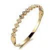 Pulseira de Aço Inoxidável Moda Dupla Fileira Diamante Simples Masculina Hip-Hop Tendência Pulseira de Titânio Pulseira de Alta Qualidade Atacado