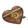 Ventas Directas de Fábrica Paleta de Madera de Acacia Shandong Jihuo Bandeja de Té Rectangular para el Hogar Plato de Cena de Madera Maciza Japonés para Sushi