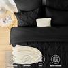 Ropa de Cama Funda Nórdica Cama Doble Funda Nórdica con Funda de Almohada Sábana Suave Funda de Almohada Gorro de Cama para Todas las Estaciones