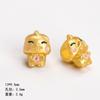 Oro Mate diy accesorios de joyería agujero pasante cuentas doce signos del zodiaco caricatura año de nacimiento cuerda roja cuentas de la suerte pulsera al por mayor
