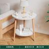 Mesa de centro pequeña para sala de estar, multifuncional, minimalista, nórdica, mesita de noche, balcón, mesa redonda pequeña, mesa de centro simple de doble capa, venta al por mayor
