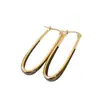 Pendientes de Aro Lisos Simples en Forma de U para Mujer, Pendientes de Diseño Único con Temperamento Distintivo, Accesorios para Orejas Metálicos de Moda
