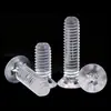 Tornillo de máquina de plástico aislado de cabeza avellanada cruciforme transparente de acrílico PMMA M2.5~M8 Estándar de Guangdong Yb819