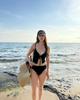 Estilo Ins Coreia do Sul Sexy Spice Girl Amarração Vazado de Alto Padrão Biquíni BIKINI Maiô Dividido Maiô Feminino