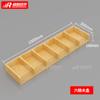Estante para Adornos Finos Accesorios Tablero de Madera Tubo Cuadrado Barra Colgante Cajón Caja para Gafas Diadema Pendientes Canaleta Caja de Papel Caja de Madera de Seis Compartimentos