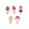 Accesorios de Resina al por Mayor Materiales Hechos a Mano DIY Decoraciones para Zapatos Pegatinas para Vasos de Agua Pegamento de Crema Accesorios para el Cabello Pequeñas Pegatinas Luminosas de Helado