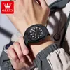 Reloj marca Oris modelo nuevo con correa de silicona, reloj electrónico cuadrado para hombre, reloj de cuarzo impermeable, reloj de pulsera para hombre