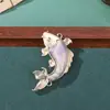 Pingente de Brocado da Dinastia Song com Peixe Koi Bordado Dupla Face Presentes Culturais e Criativos Broche para Hanfu Qipao Acessórios de Joias Semi-Acabados Venda por Atacado