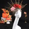 Nova Tiara de Halloween Crânio Escuro Decoração de Festa de Halloween Tiara Acessórios de Decoração Cosplay
