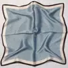 Pañuelo Delgado de Seda de 70 cm con Estampado de Poni, Pañuelo para Mujer, Accesorio para Camisa, Pañuelo para el Cuello, Pañuelo Cuadrado Pequeño, Chal de Alta Gama