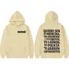 Sudadera con Estampado de Letras Rapper Melendi Jardin Con Enanitos para Hombre y Mujer Retro Hip-Hop