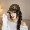 Boina con Estampado de Leopardo y Estrella Estilo Retro Milenio Chica Picante Moda Vanguardista Sombrero que Hace el Rostro Más Pequeño Estilo Otoño Invierno Boina de Pintor con Puntos para Mujer