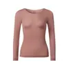 Conjunto de Roupa Íntima Térmica Ultra-Fina com Ácido Hialurônico para Beleza da Pele para Mulheres com Mangas Longas e Calças Longas