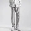Pantalones Casuales Finos de Seda de Hielo para Hombre de Secado Rápido Estilo Coreano Rectos Sueltos Casuales Frescos para Deportes al Aire Libre en Verano