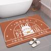 Alfombra de Piso para Gatos, Alfombra de Baño Antideslizante para el Hogar, Felpudo de Diatomeas para Baño/Inodoro, Alfombra de Baño Antideslizante Absorbente de Agua