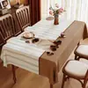 Mantel vintage, impermeable y a prueba de aceite, sin lavado, nuevo modelo 2026, lujo ligero con un toque de alta gama, mantel de comedor rectangular de dibujos animados