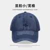 Bordado Fu Zhe Gu Gorra de Béisbol de Mezclilla con Cruz para Mujer 2026 Nueva Versátil Gorra de Pico Hace que la Cara se Vea Más Pequeña Gorra Suave