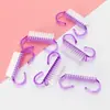 Cepillo Limpiador de Manicura de Cuerno de Vaca Transparente Personalizado Removedor de Polvo de Uñas Portátil Herramientas de Manicura Multicolor Directo de Fábrica