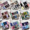 Nuevo Papel Calcomanía para Arte de Uñas Japonés Mariposas Flores Letras en Inglés Periódico Cielo Estrellado Pegatinas 10 Estilos Cada Caja Papel Impreso