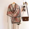 Cachecol Outono e Inverno para Mulheres Moda Europeia e Americana Versátil Xale de Viagem Imitação de Caxemira Inverno Espessado Quente Cachecol Casual