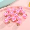 Fabricante fornece bola de cristal de vidro glitter pentagrama colorido bola redonda pingente acessórios diy marcador de página acessórios de brinco
