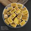 Acessórios para Joias DIY Contas Cerâmicas Quadradas Curtas com Furos Retos, Contas Soltas Quadradas com Esmalte Floral, Materiais para Chaveiros, Acessórios para Miçangas