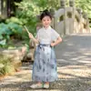 Hanfu de Niño Verano Estilo Tradicional Guapo 2026 Modelo Nuevo Disfraz Antiguo de Niño Versión Delgada Ropa para Hermanos Ropa para el Día del Niño