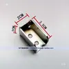 Soporte de tubo cuadrado para montaje en pared Soporte para tubo cuadrado de gabinete de madera Soporte de conexión para tubo cuadrado Soporte de pared para dos piezas Conexiones para tubo plano