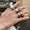 Anéis Europeus e Americanos de Venda Quente Transfronteiriça Conjunto de Anéis Crânio Escuro Aranha Anel Retrô Joias Estilo Punk Acessórios de Joias Novo