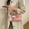 Bolso Pequeño Cuadrado Retro Simple Estilo Coreano para Mujer 2026 Nuevo Modelo Bolso Cubo Casual Texturizado Bolso de Hombro Cruzado para Viajes