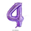 Globos Digitales Versión Americana de 32 pulgadas Globos de Película de Aluminio Oro Plata Decoración para Fiesta de Cumpleaños Boda Día de Año Nuevo Venta al por Mayor