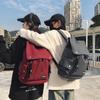 Mochila Masculina Moda All-match Grande Capacidade Bolsa de Viagem Personalidade Design Sense Mochila Simples Estudante Classe Bolsa