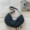 Bolso de Hombro Sencillo Estilo Coreano para Mujer 2025 Nuevo Estilo de Moda Bolso Cruzado Gran Capacidad Bolso para Viajar Bolso Casual Tipo Bollo