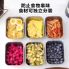 Caja de Acero Inoxidable para Conservar Frescura con Tapa, Recipiente de Grado Alimenticio, Caja para Empacar Picnic, Reutilizable