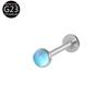 Studs de Lábio com Gradiente Aurora de Liga de Titânio F136, Argolas de Lábio, Studs de Sobrancelha F136, Joias de Piercing Moda Europeia e Americana G23