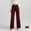 Pantalones de pierna ancha estrecha para mujer, Novedad Primavera 2025, de cintura alta, cortos, para petite, adelgazantes, rectos, al por mayor desde Xintang