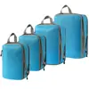 Conjunto de Compressão para Armazenamento de Viagem com 7 Peças para Roupas Sapatos Higiene Pessoal Cosméticos Sacos de Armazenamento Sacos Impermeáveis Armazenamento Portátil