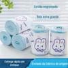 Saco de Lixo com Cordão de Coelho Coração Azul Espessado Desenho Animado 100 Grande Rolo Doméstico Cozinha Dormitório Saco de Lixo Estampado Venda por Atacado