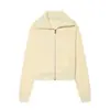 Moda europea y americana transfronteriza para mujer, bestseller de AliExpress: Conjunto elegante de chaqueta polar con cremallera de manga larga y pantalones para principios de otoño